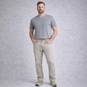 Stio‎ Rivet Canvas Pants Men's 35x31 Khaki Gussetted Outdoors Canvas Chino